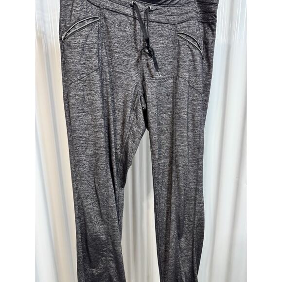 Athleta Metro Slouch Pants Heather Gray Comfort Stretch Convertible Zip Pocket M - Picture 1 of 5